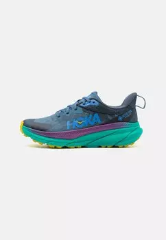 Кроссовки для трейлраннинга CHALLENGER 7 GTX HOKA, цвет real teal/tech green