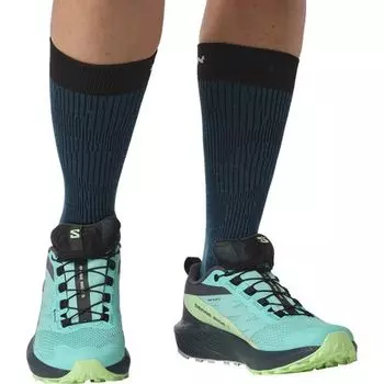 Кроссовки для трейлраннинга Sense Ride 5 GTX женские Salomon, цвет Blue Radiance Green Ash India Ink