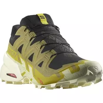 Кроссовки для трейлраннинга Speedcross 6 мужские Salomon, цвет Black/Cress Green/Transparent Yellow