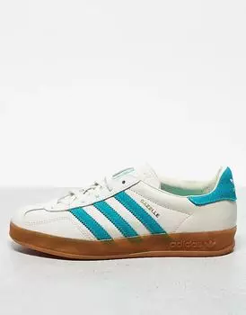 Кроссовки для занятий в помещении Gazelle белого цвета adidas Originals
