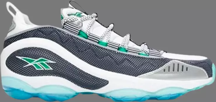 Кроссовки dmx run 10 'infinite blue big green' Reebok, синий