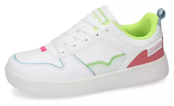 Кроссовки Dockers by Gerli, туфли на шнуровке, повседневная обувь с язычком на пятке, белый