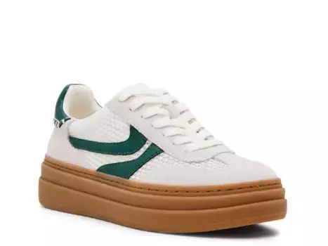 Кроссовки Dodge Platform - женские Steve Madden, White/Dark Green