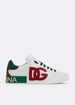 Кроссовки Dolce&Gabbana Calfskin Portofino, белый