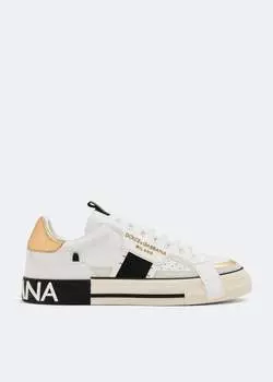 Кроссовки DOLCE&GABBANA Custom 2Zero sneakers, белый