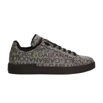 Кроссовки Dolce & Gabbana Dolce & Gabbana Portofino Allover Jacquard Logo, кремовый