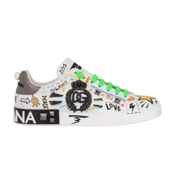 Кроссовки Dolce & Gabbana Dolce & Gabbana Portofino Embroidery and Studs, разноцветный
