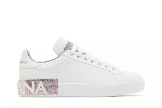 Кроссовки Dolce & Gabbana Dolce & Gabbana Wmns Portofino White Pink, белый
