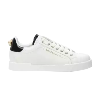 Кроссовки Dolce & Gabbana Dolce & Gabbana Wmns Portofino White Black Gold, белый