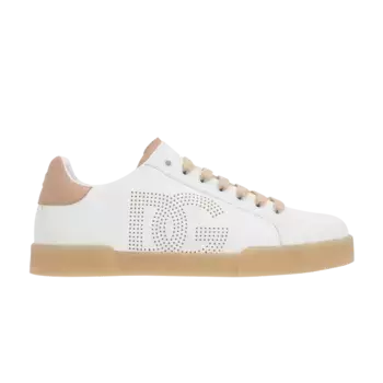 Кроссовки Dolce & Gabbana Portofino, цвет Perforated DG Logo - White Cream