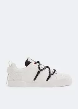 Кроссовки DOLCE&GABBANA Portofino leather sneakers, белый