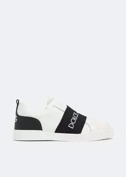 Кроссовки DOLCE&GABBANA Portofino slip-on sneakers, белый