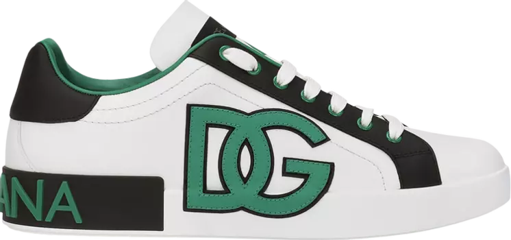Кроссовки Dolce & Gabbana Portofino 'White Green Black', белый