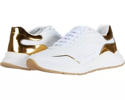 Кроссовки Dolce & Gabbana Sneaker Classica Vitello Nappa, цвет Bianco/Oro Chiaro