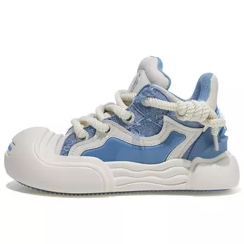 Кроссовки Doraemon Skateboarding Shoes Women's Low-top, синий