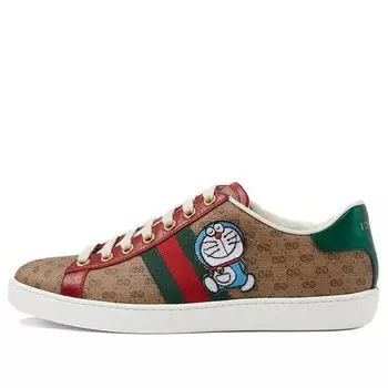 Кроссовки doraemon x ace 'brown' Gucci, коричневый