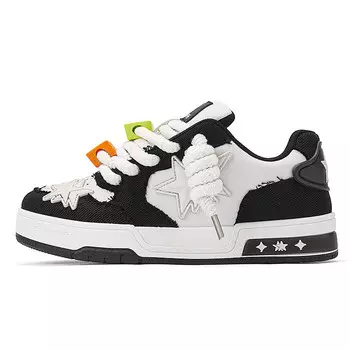 Кроссовки DOUBLE STAR 88 Skateboarding Shoes Unisex Low-top, белый/синий