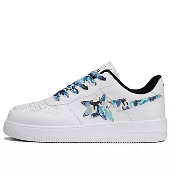 Кроссовки DOUBLE STAR 88 Skateboarding Shoes Unisex Low-top, черный/белый/серый