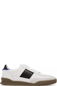 Кроссовки Dover из белой и черной кожи PS by Paul Smith