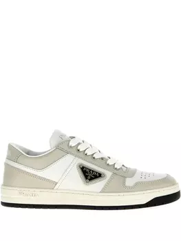 Кроссовки Downtown со вставками и низким верхом Prada, серый