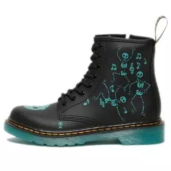Кроссовки dr.martens 1460 pu skelly print leather lace up boots 'black aqua' Dr. Martens, черный