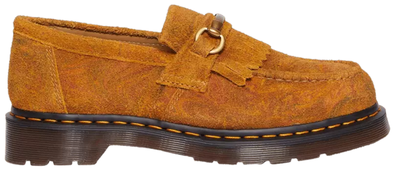 Кроссовки Dr. Martens Adrian Snaffle Marbled Suede Loafer 'Brown Mustard', коричневый