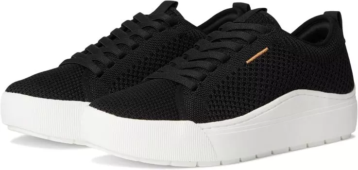 Кроссовки Dr. Scholl's Time Off Knit Lace Up Sneaker, цвет Black Smooth