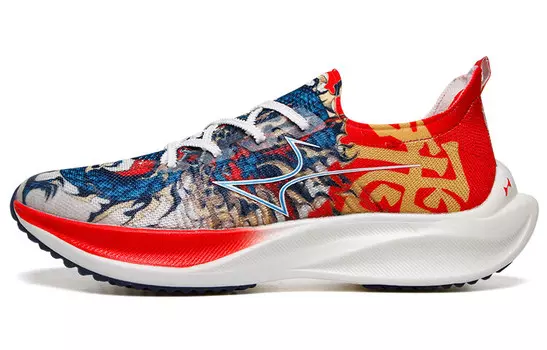 Кроссовки Dragon Running унисекс с низким верхом, красные/белые/синие Health