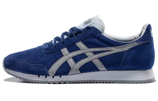 Кроссовки Dualio Lifestyle унисекс с низким верхом синего/серого/белого цвета Onitsuka Tiger