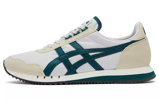 Кроссовки Dualio Lifestyle унисекс с низким верхом белого/зеленого цвета Onitsuka Tiger