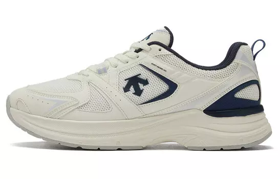 Кроссовки DUALIS унисекс с низким верхом, белые/синие Descente