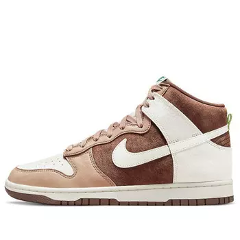 Кроссовки dunk high 'light chocolate' Nike, мультиколор