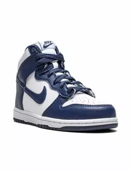 Кроссовки Dunk High Nike Kids, белый