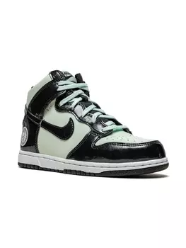 Кроссовки Dunk High SE (PS) Nike Kids, зеленый