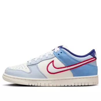 Кроссовки dunk low 'armory blue red mesh' Nike, мультиколор