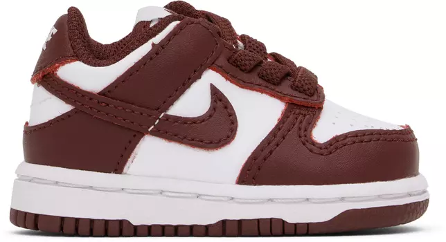 Кроссовки Dunk Low Baby White & Burgundy Nike