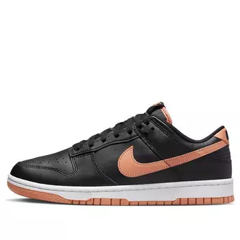 Кроссовки dunk low 'black amber brown' Nike, черный