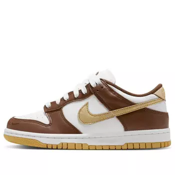 Кроссовки dunk low 'cacao wow metallic gold' Nike, мультиколор