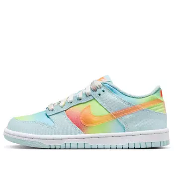 Кроссовки dunk low 'heat map' Nike, голубой