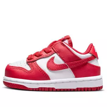 Кроссовки dunk low Nike, красный