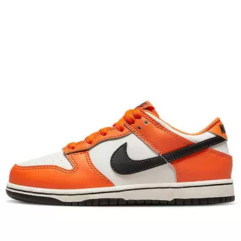 Кроссовки dunk low 'sail safety orange black' Nike, мультиколор