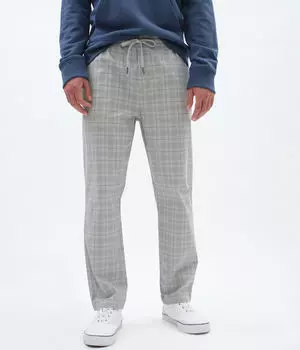 Кроссовки-джоггеры из твила в клетку Aeropostale, серый