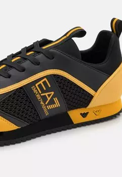 Кроссовки EA7 Emporio Armani, черный/манго мохито