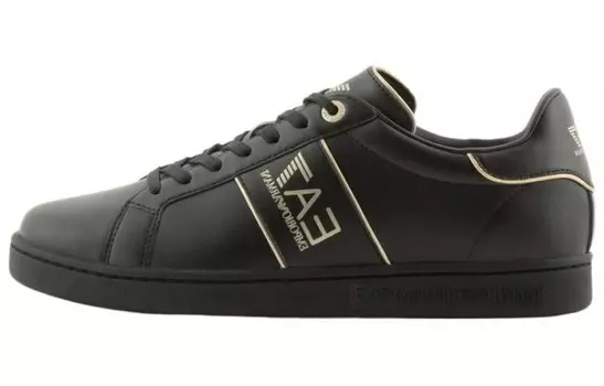 Кроссовки Ea7 EMPORIO ARMANI EA7 Classic Leather Sneakers, черный