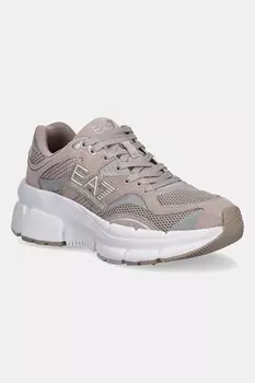 Кроссовки Ea7 Emporio Armani, коричневый