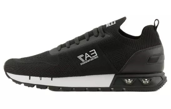 Кроссовки Ea7 EMPORIO ARMANI Legacy Knitted Sneakers, черный