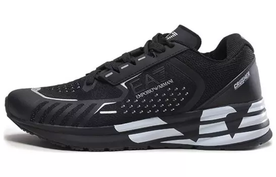 Кроссовки Ea7 EMPORIO ARMANI Panelled Lace-up Sneakers, черный