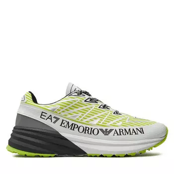 Кроссовки EA7 Emporio Armani X8X129 XK307 T563 Opt.Wht+Blk+Acid Lim, белый