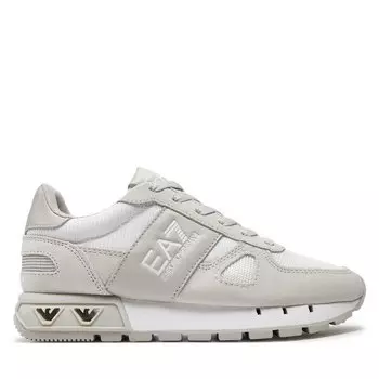 Кроссовки EA7 Emporio Armani X8X151 XK354 T498 Rainy Day+White, серый