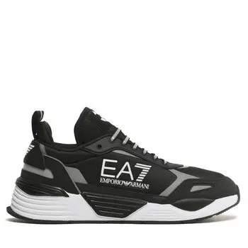 Кроссовки EA7 Emporio Armani X8X159 XK364 N763 Black+Silver, черный
